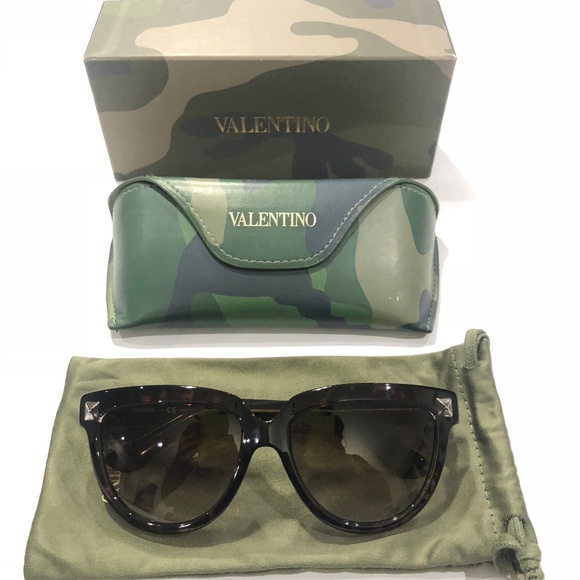 Valentino Dark Havana Sunglasses main image 6